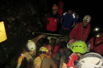 Incidente in montagna: salva la speleologa precipitata