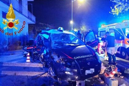 Incidente mortale per due Carabinieri